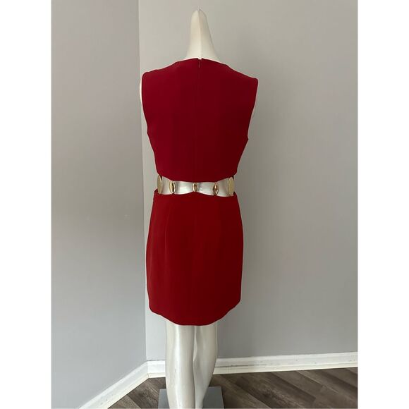 SIMKHAI Sleeveless Back Zip Dory Cut-out Embellished Mini Dress Red Size 2 $675 - Picture 8 of 12